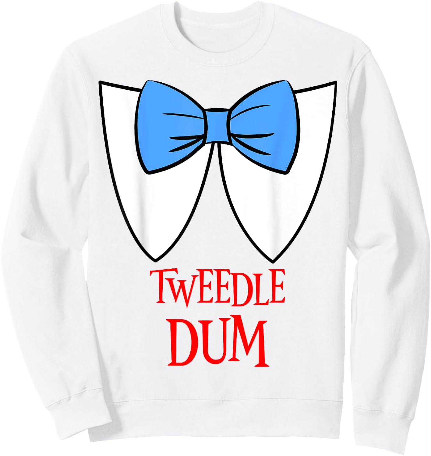 Tweedle Dum Costume Halloween Fairytale Character Sweatshirt - Sweatshirt | White