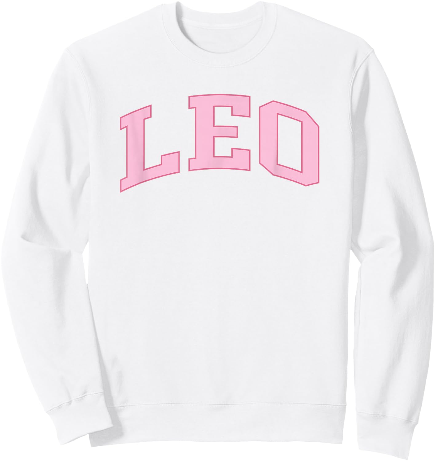 Leo Zodiac Horoscope Pink Retro Preppy Throwback Sweatshirt - Sweatshirt | White