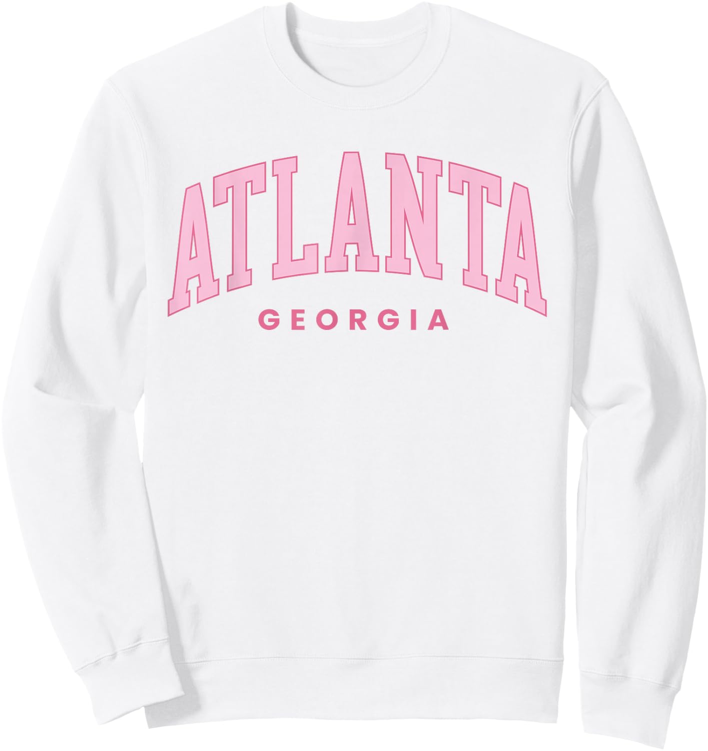 Retro Atlanta Georgia Vintage Preppy Throwback Girls Kid Sweatshirt - Sweatshirt | White