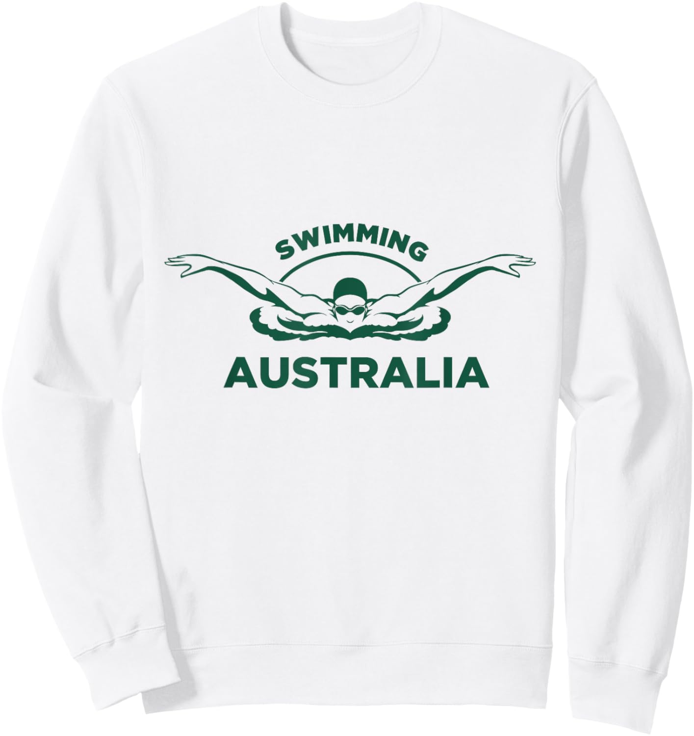 Swimming Australia Support the Team Shirt Pool Sweatshirt - Sweatshirt | White