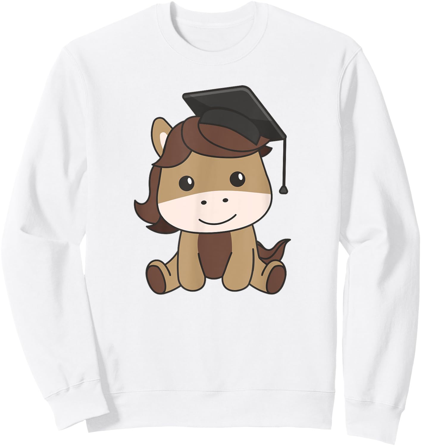 Kids School Kindergarten Horse Graduation Sweatshirt - Sweatshirt | White