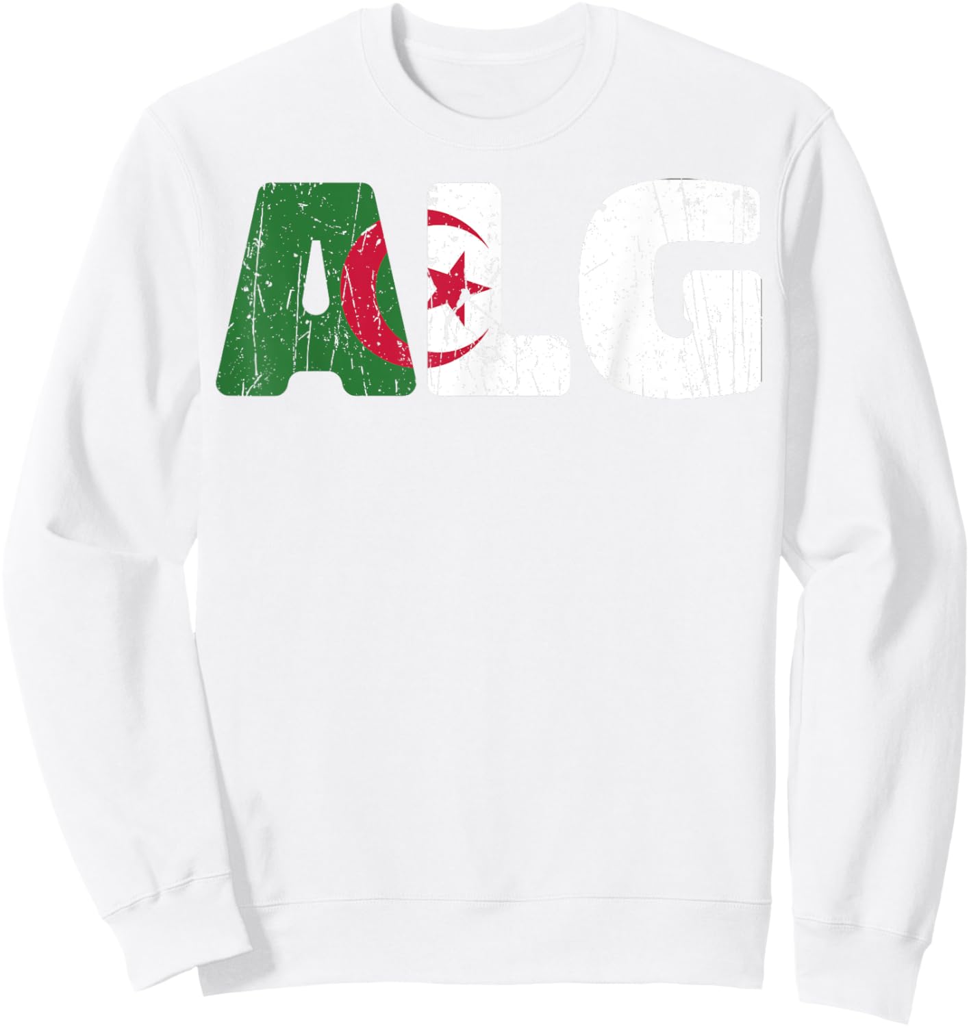 Algeria Flag DZ Algerian Football team Proud Algerian Sweatshirt - Sweatshirt | White
