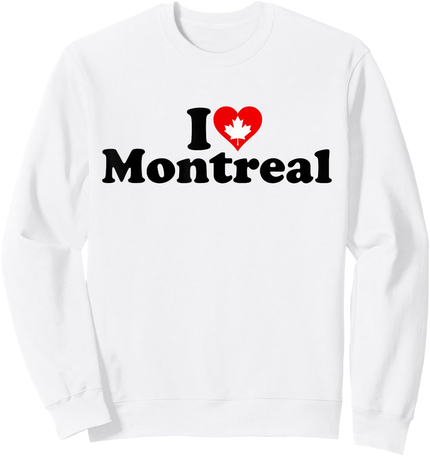 I Love Heart Montreal Canada Sweatshirt - Sweatshirt | White