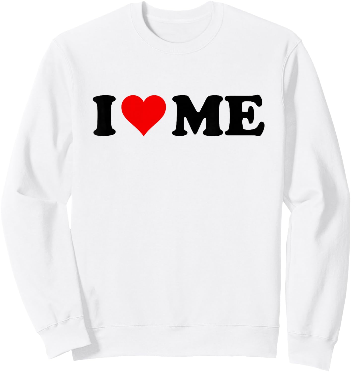 Red Heart I Love Me Sweatshirt - Sweatshirt | White