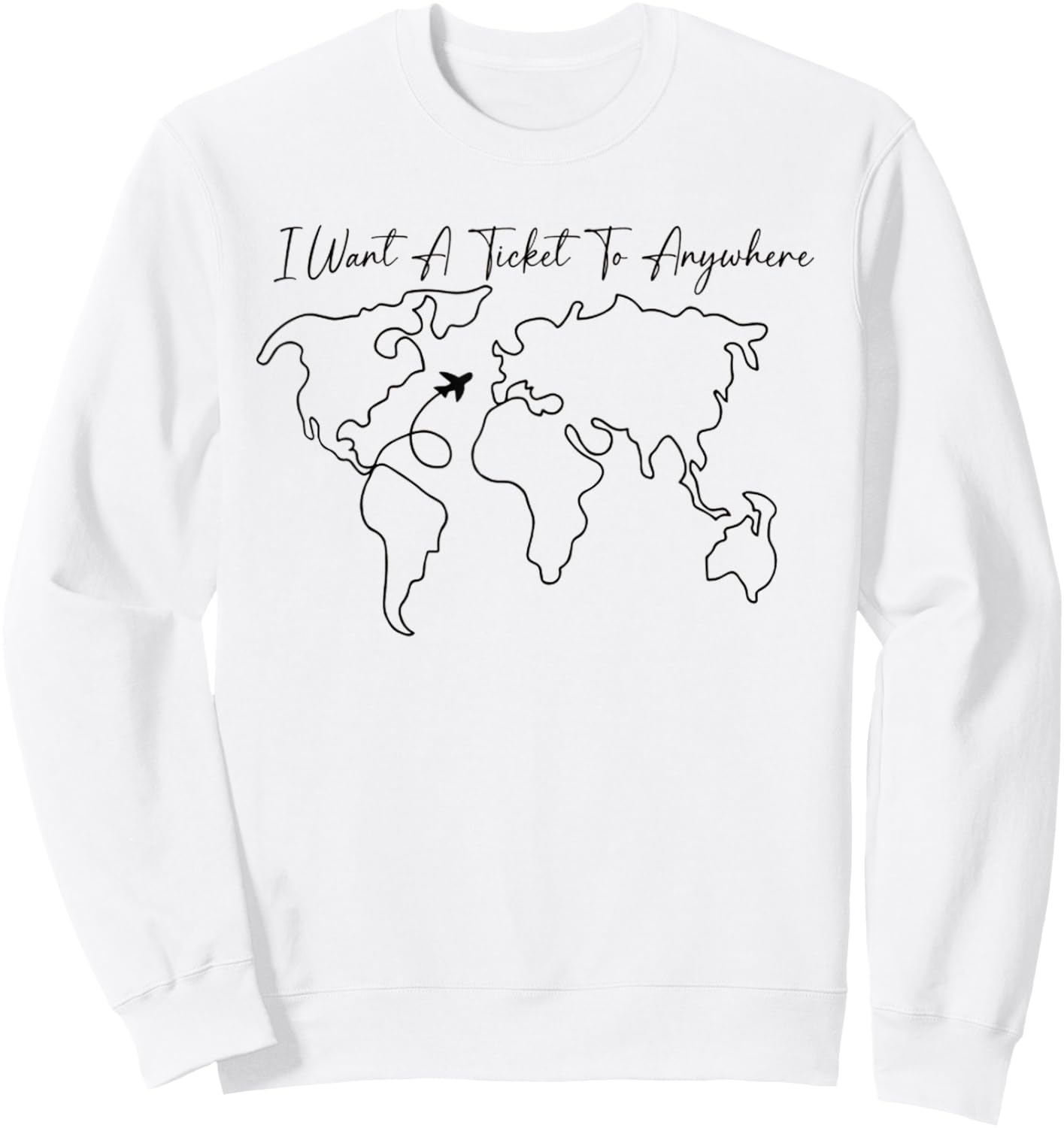 I Want A Ticket To Anywhere Sweatshirt - Sweatshirt | White