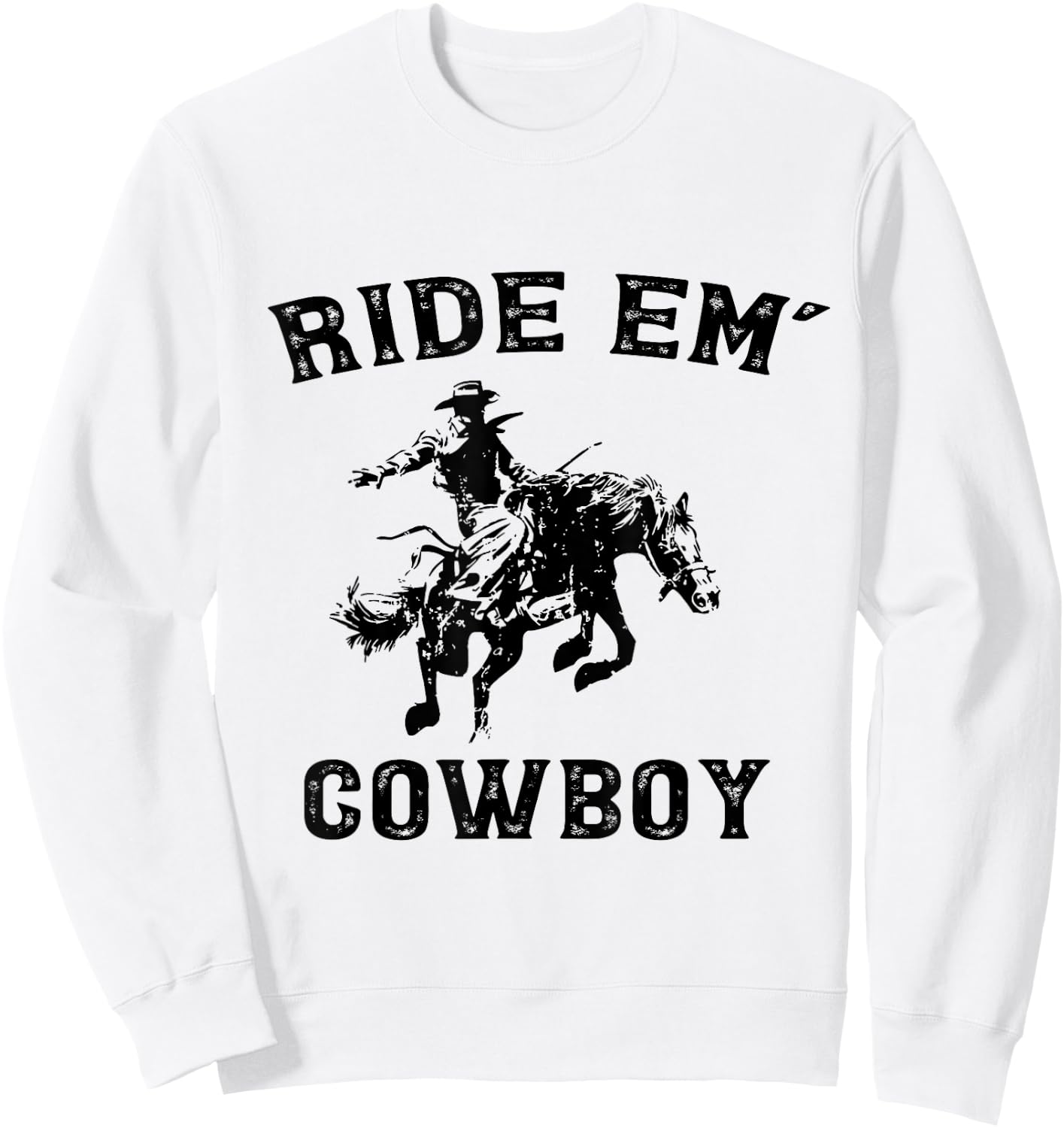 Cowboy Horse Rider Animal Gifts Women Girls Kids Boy Sweatshirt - Sweatshirt | White