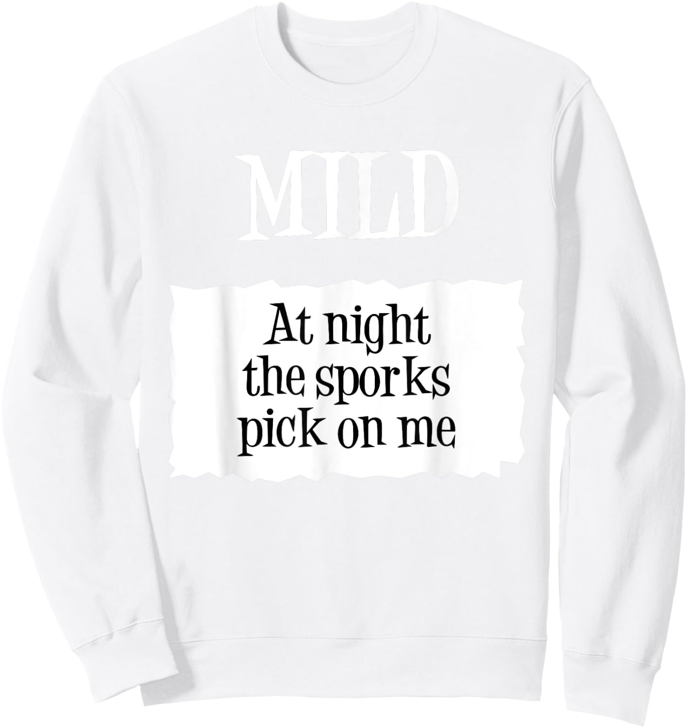 Mild Taco Sauce Halloween Packet Costume Sweatshirt - Sweatshirt | White