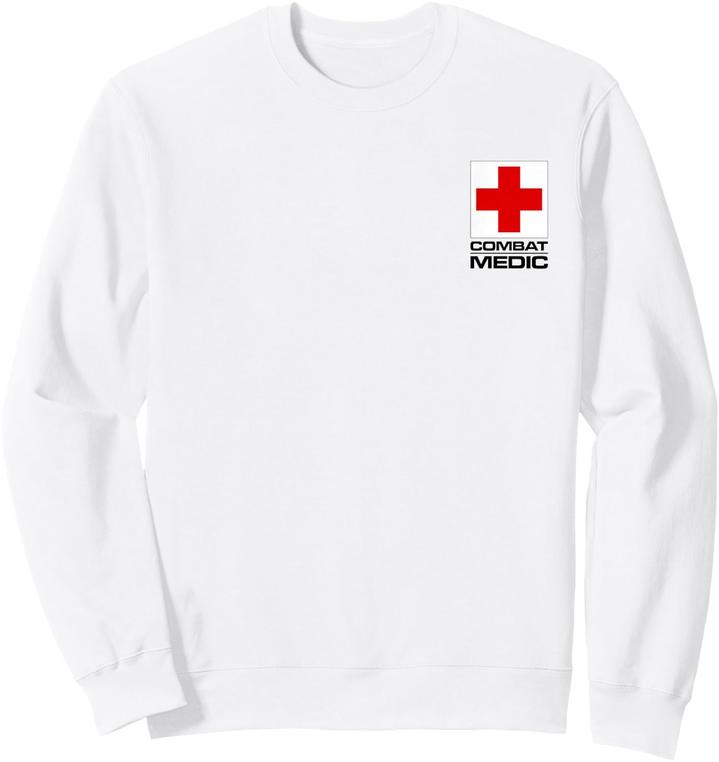 Combat Medic Specialist Army Armed Forces Sweatshirt - Sweatshirt | White