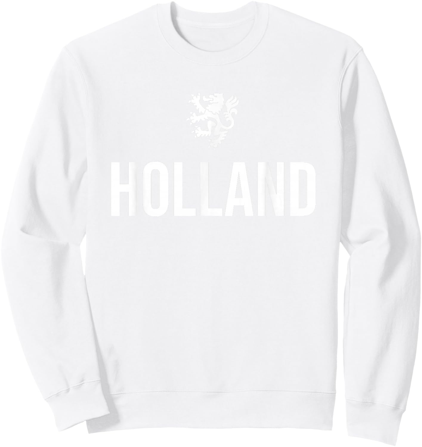Holland Emblem Lion Netherlands Sweatshirt - Sweatshirt | White