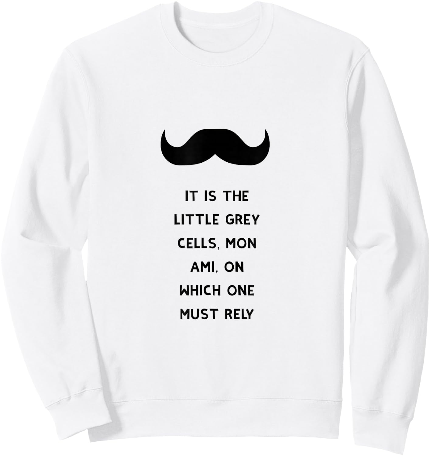 Poirot Little Grey Cells Books Sweatshirt - Sweatshirt | White
