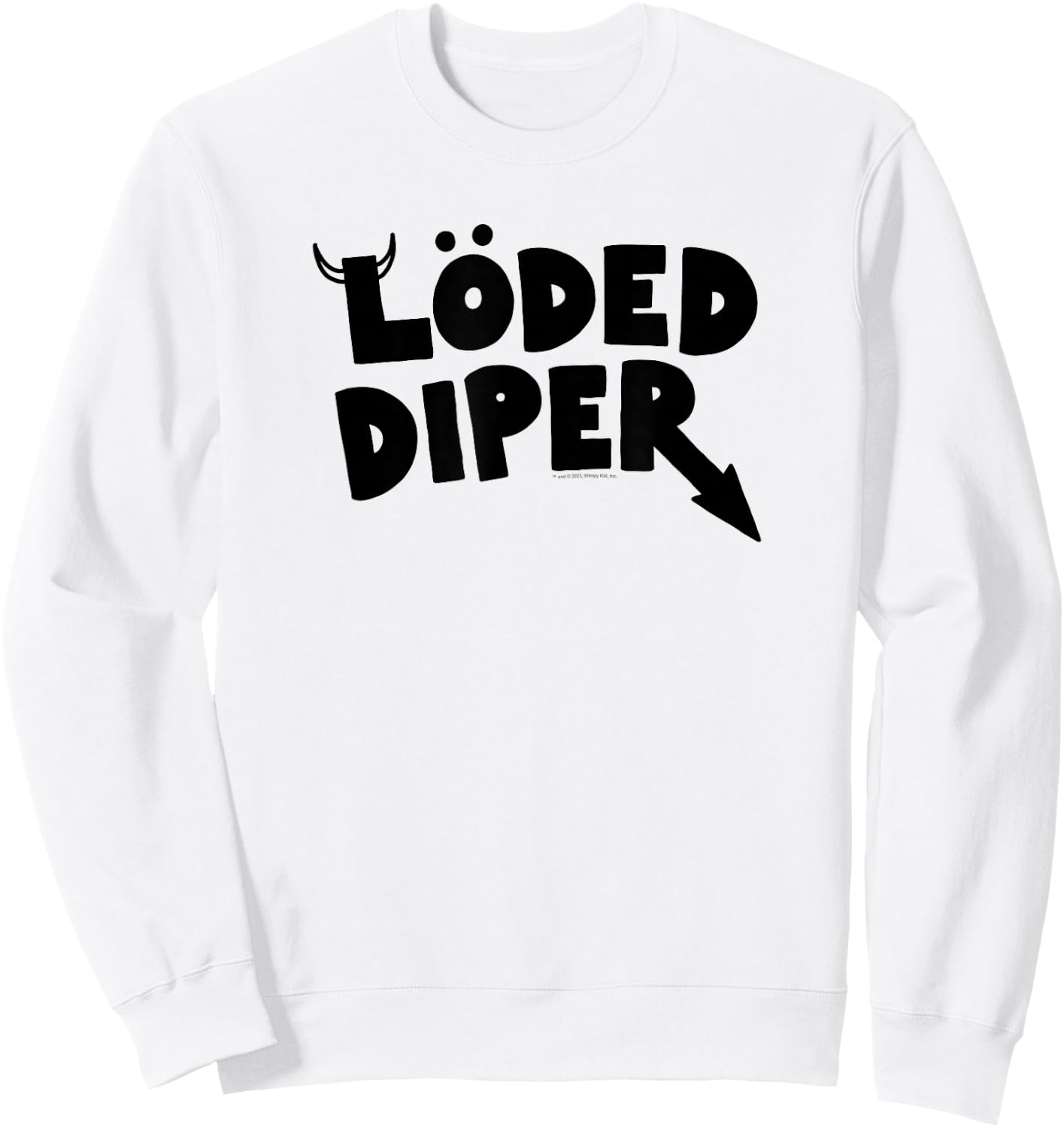 Diary of a Wimpy Kid LÖDED DIPER Logo Sweatshirt - Sweatshirt | White