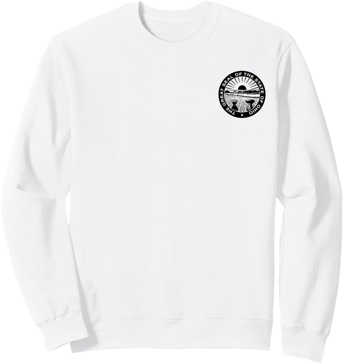 Ohio State Seal Flag Sweatshirt - Sweatshirt | White