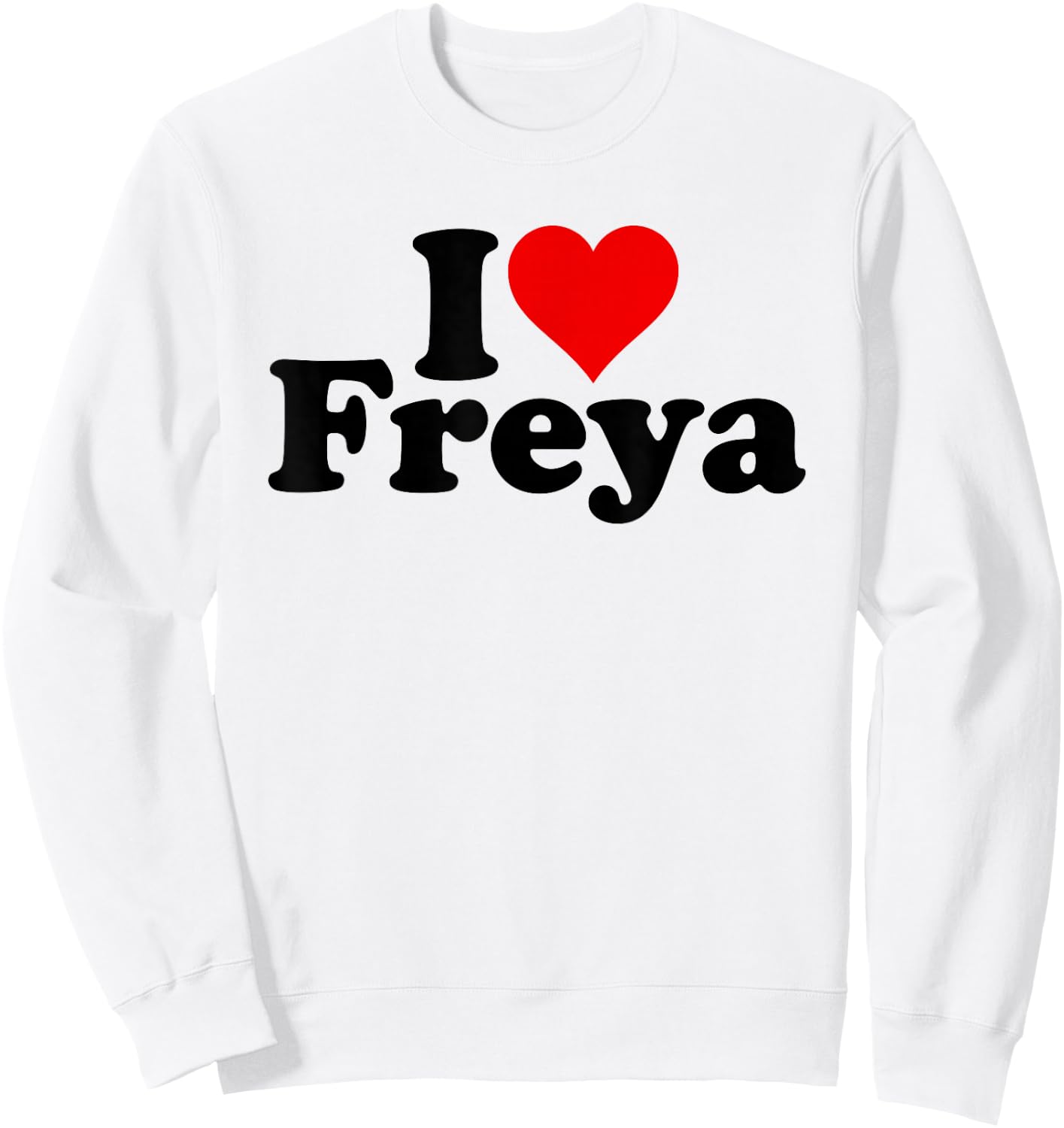 I Love Heart Freya Sweatshirt - Sweatshirt | White