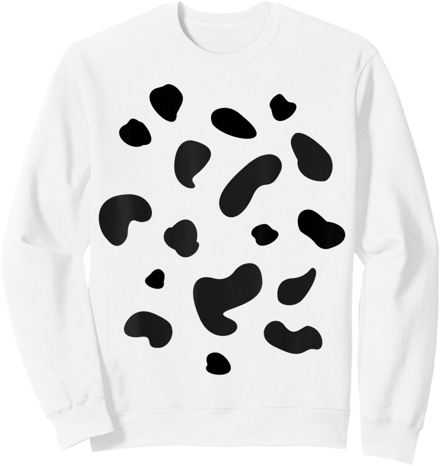 dalmatian cow stains spots Carnival Costume Sweatshirt - Sweatshirt | White