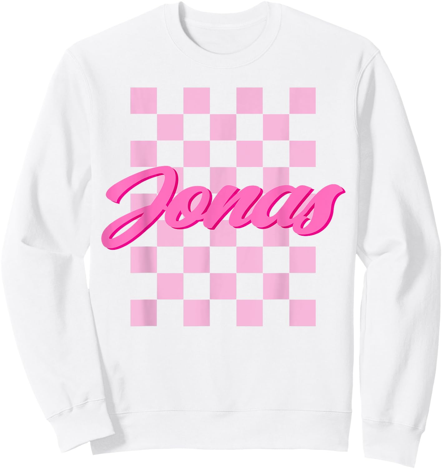 First Name Jonas I Love Jonas Sweatshirt - Sweatshirt | White