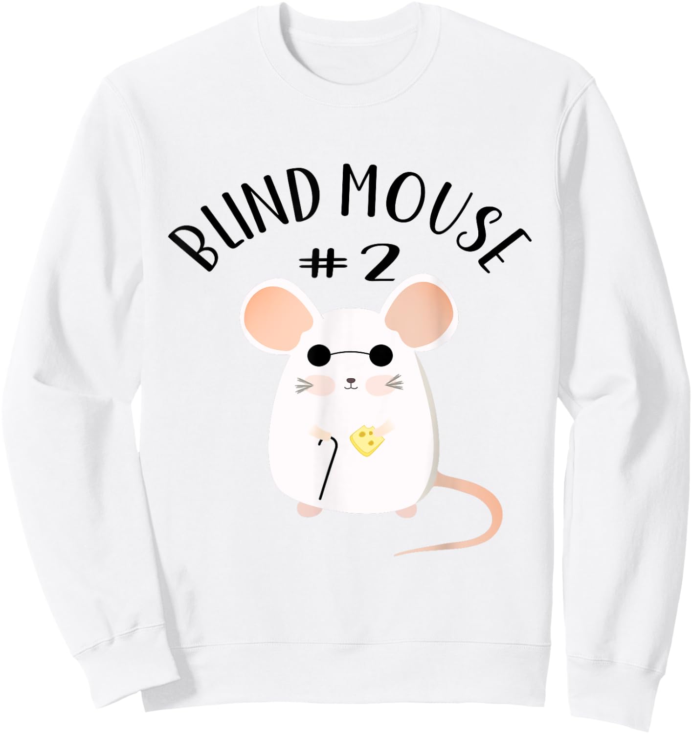Halloween Matching Group #2-3 Blind Mice Costume Sweatshirt - Sweatshirt | White