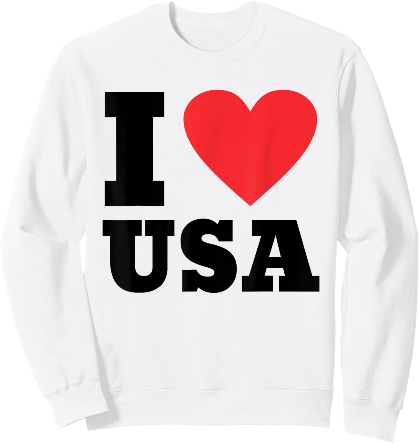 I Love USA Collection I Heart USA Family Travel USA Sweatshirt - Sweatshirt | White