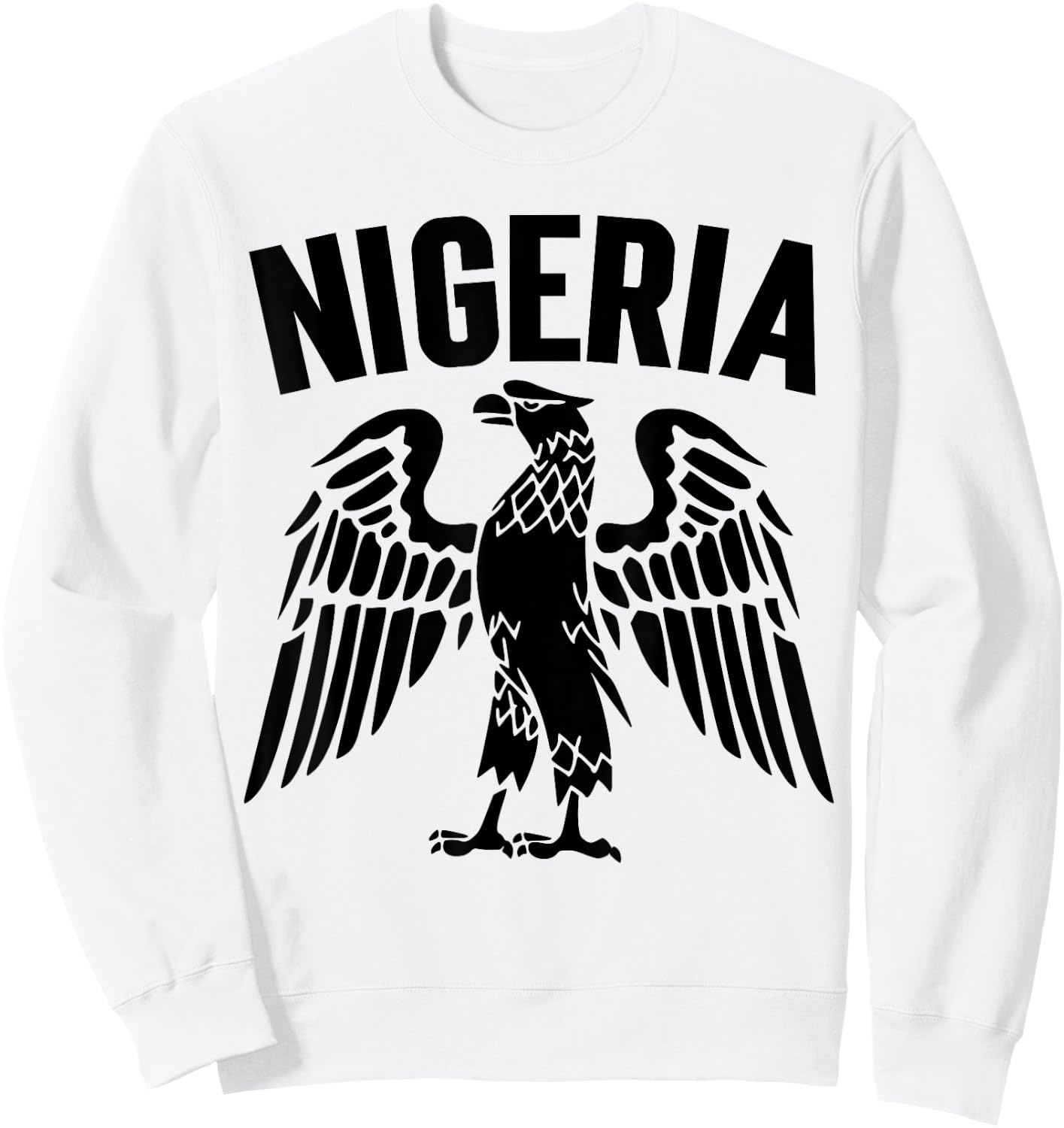 Nigeria & Nigerian Eagle. , Women & Kids. Up Nigeria Sweatshirt - Sweatshirt | White
