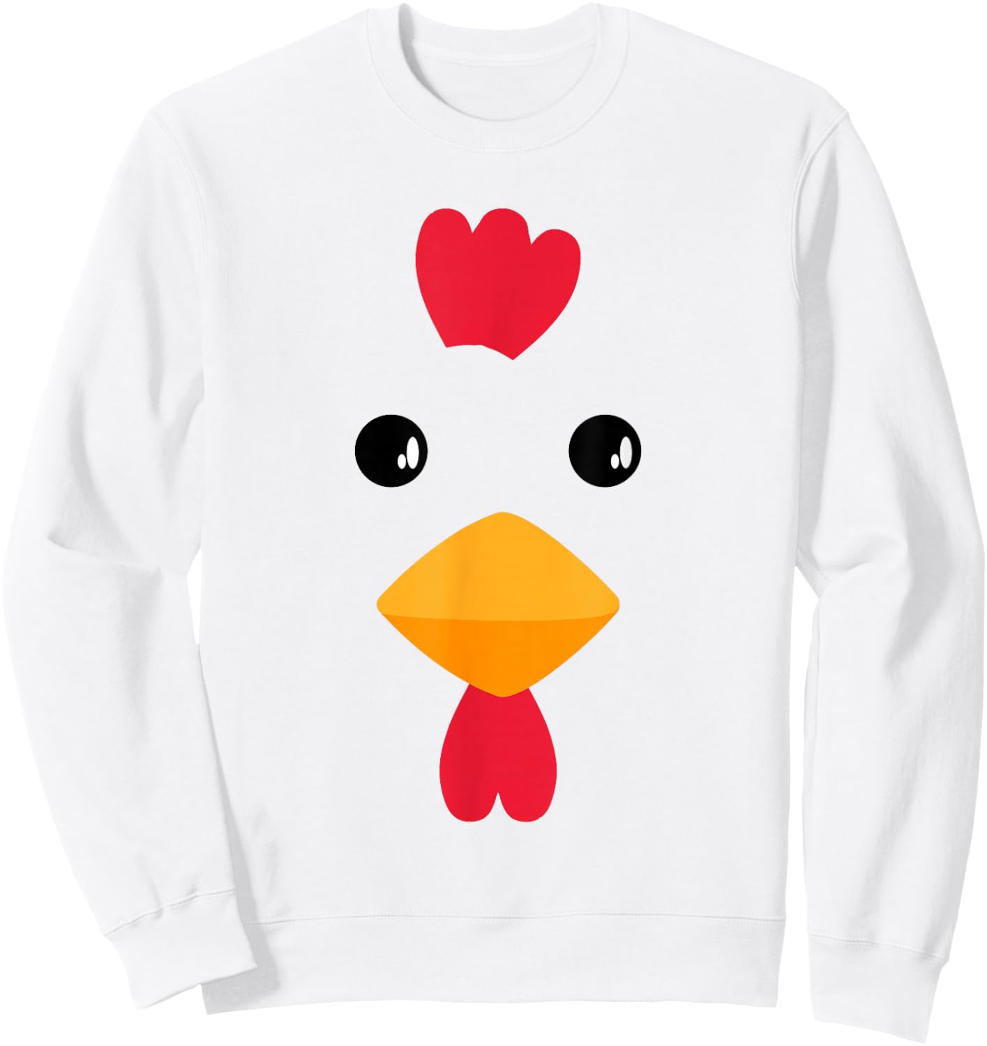 Chicken Halloween Costume DIY Funny Kids Adults Sweatshirt - Sweatshirt | White