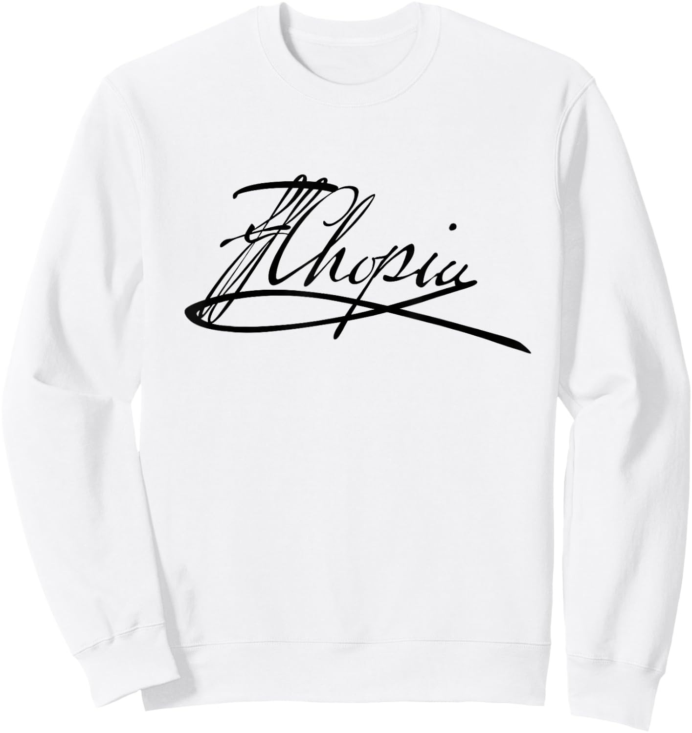 Frederic Chopin Authentic Signature Sweatshirt - Sweatshirt | White