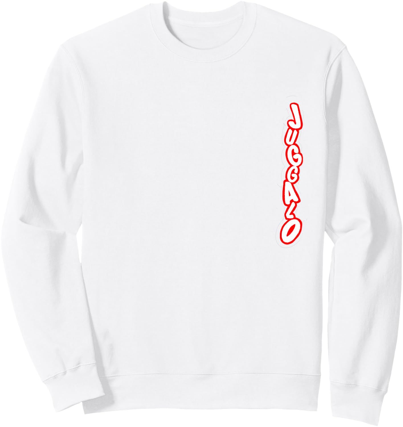 Minimal Juggalo Jumble (Vertical) Sweatshirt - Sweatshirt | White