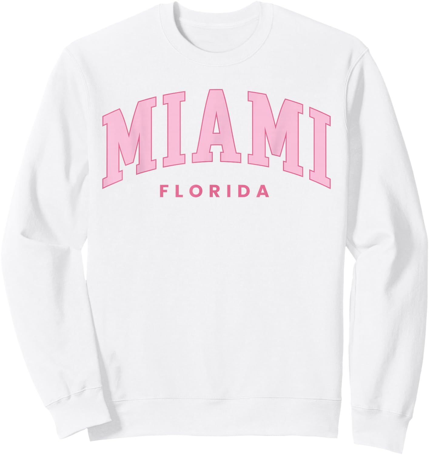 Retro Miami Florida Vintage Preppy Throwback Girls Kid Sweatshirt - Sweatshirt | White