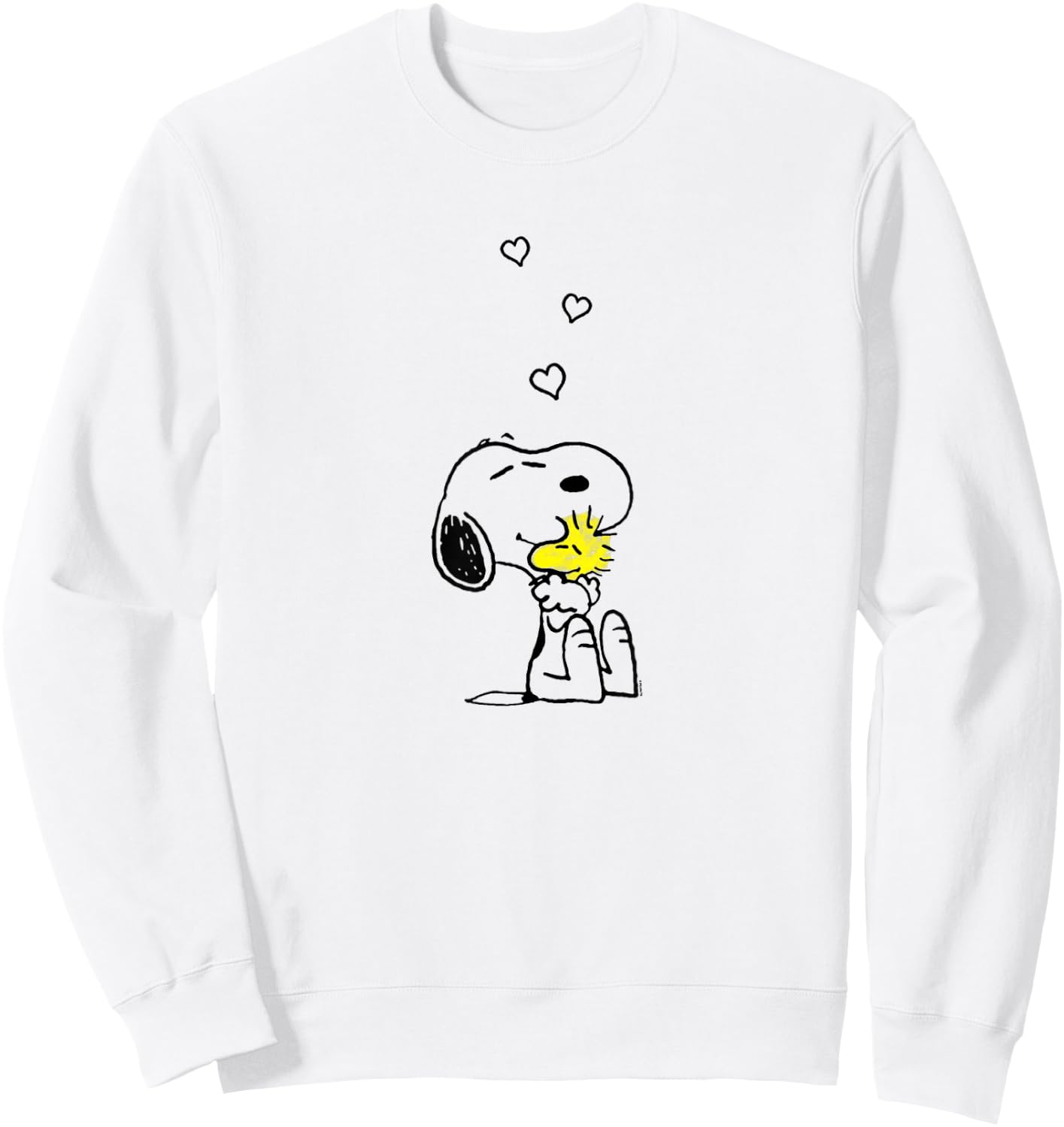 Peanuts - Snoopy Woodstock Hugs and Love Sweatshirt - Sweatshirt | White