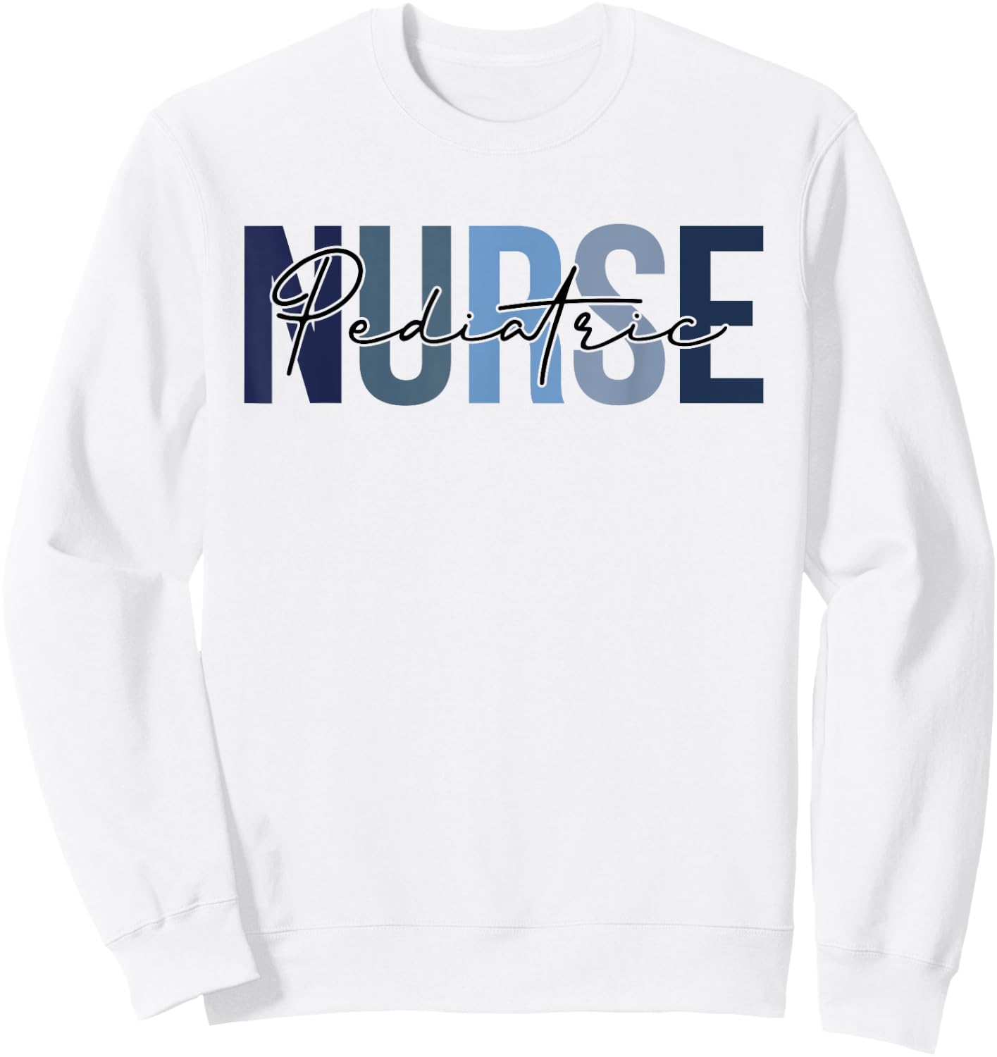 Retro Pediatric Nurse Gifts Nursing Apparel Sweatshirt - Sweatshirt | White