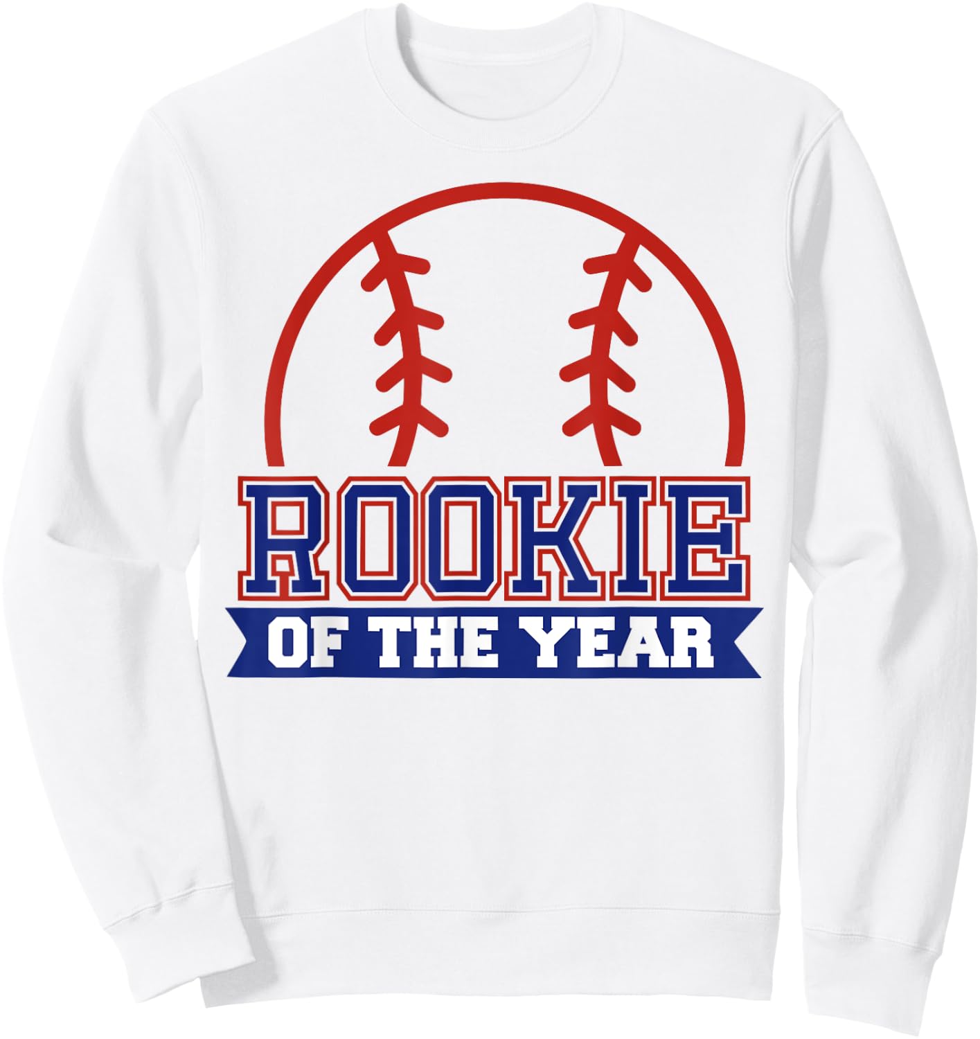 Rookie of Rookie 1st Birthday Baseball Theme Matching Party Sweatshirt - Sweatshirt | White