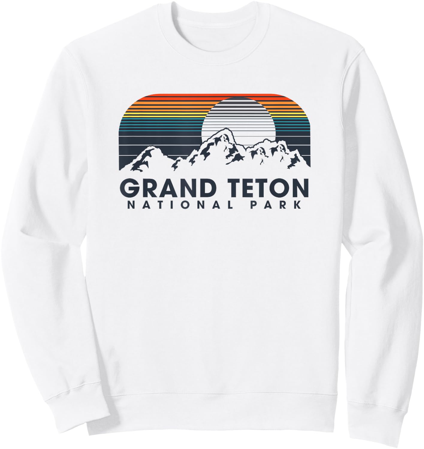 Grand Teton National Park Vintage Sweatshirt - Sweatshirt | White