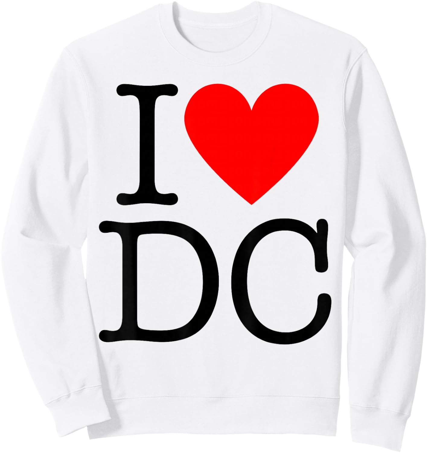 I Heart Washington - I Love DC Sweatshirt - Sweatshirt | White