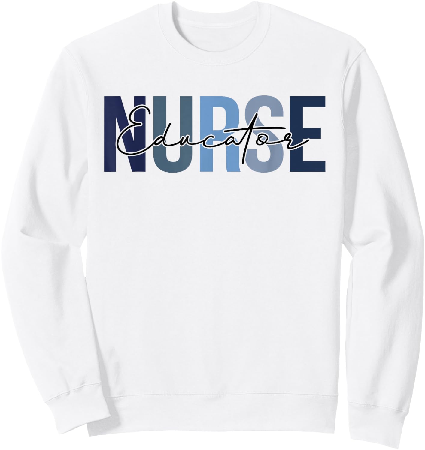 Retro Educator Nurse Gifts Nursing Apparel Sweatshirt - Sweatshirt | White