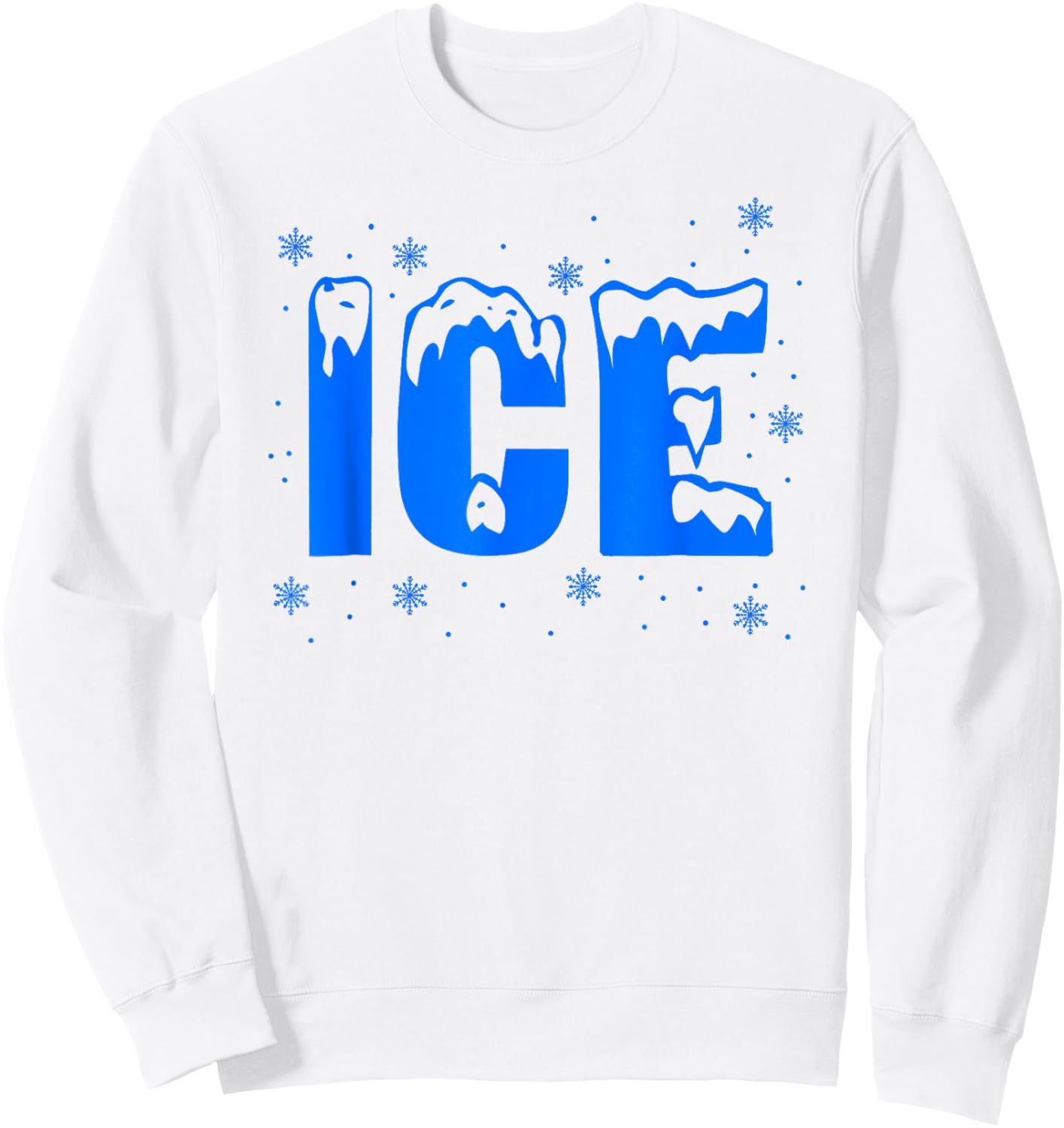 Frozen Ice Bag Funny Halloween Costume Ice Ice And Baby Sweatshirt - Sweatshirt | White