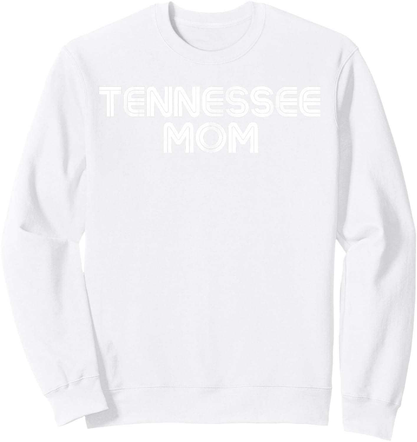 Retro Tennessee Mom TN Orange Vintage Tennessee Parent Sweatshirt - Sweatshirt | White