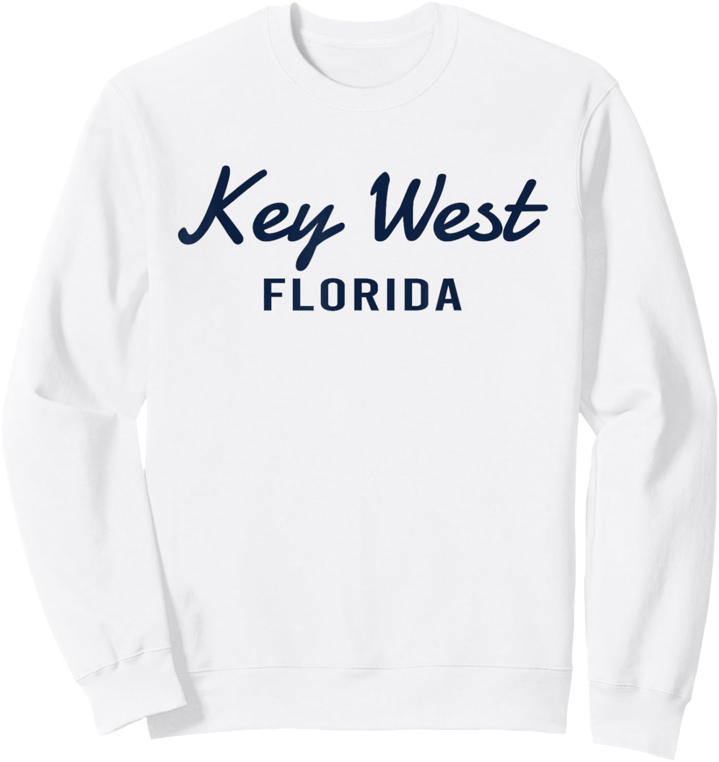 Key West - Florida - Throwback Design - Classic Sweatshirt - Sweatshirt | White