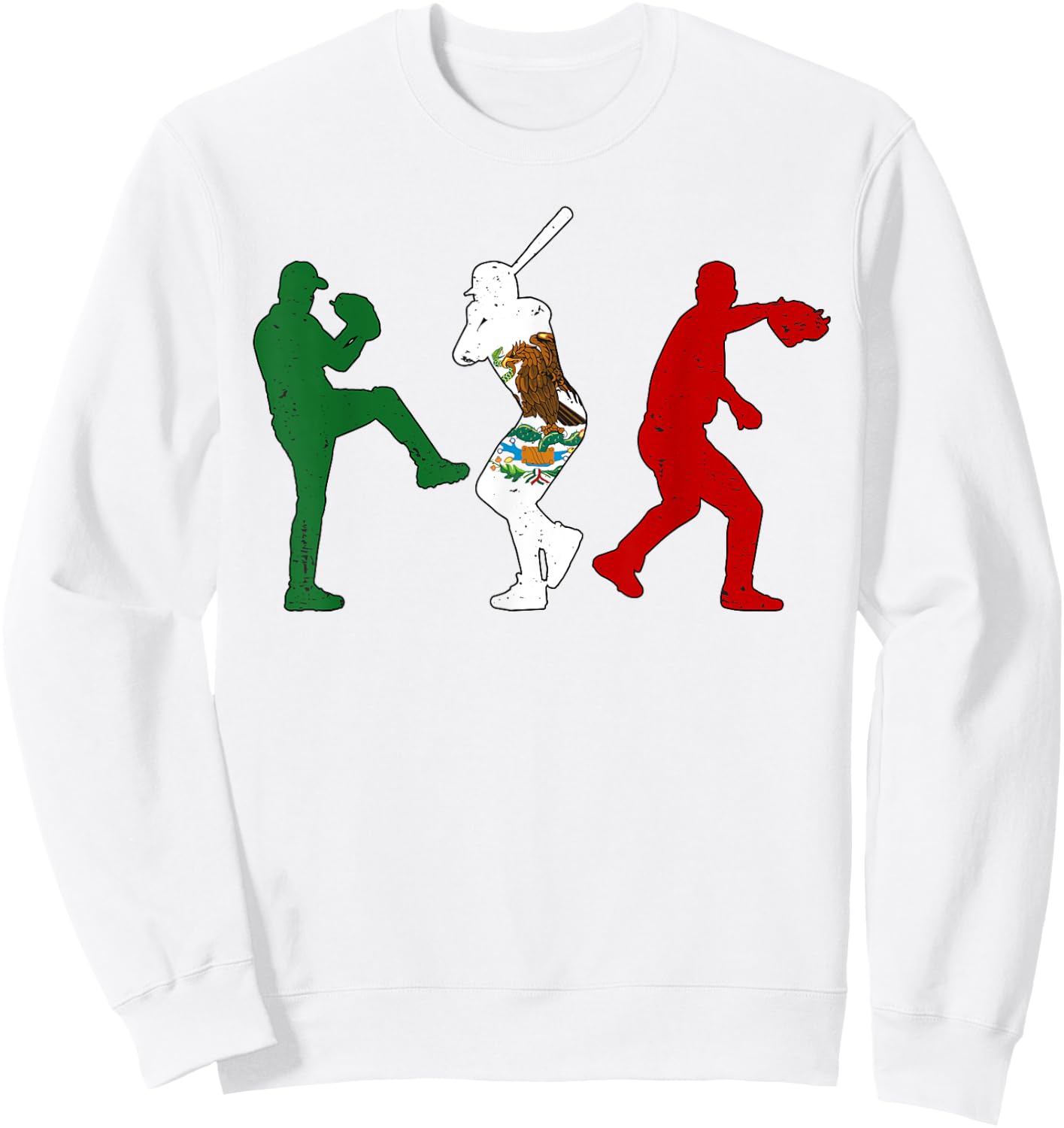 Cinco De Mayo Outfit Baseball Mexico Mexican Flag Boy Men Sweatshirt - Sweatshirt | White