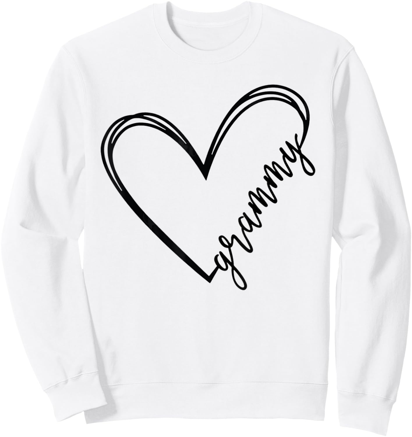 Grammy Life Heart Signature Love Heart - Mother's Day Sweatshirt - Sweatshirt | White