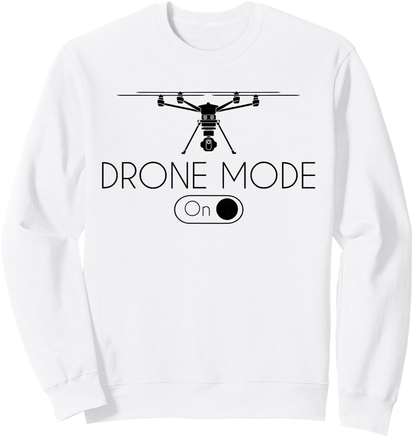 Funny Drone Pilot Gifts & Equipment Retro Vintage Grey Sweatshirt - Sweatshirt | White