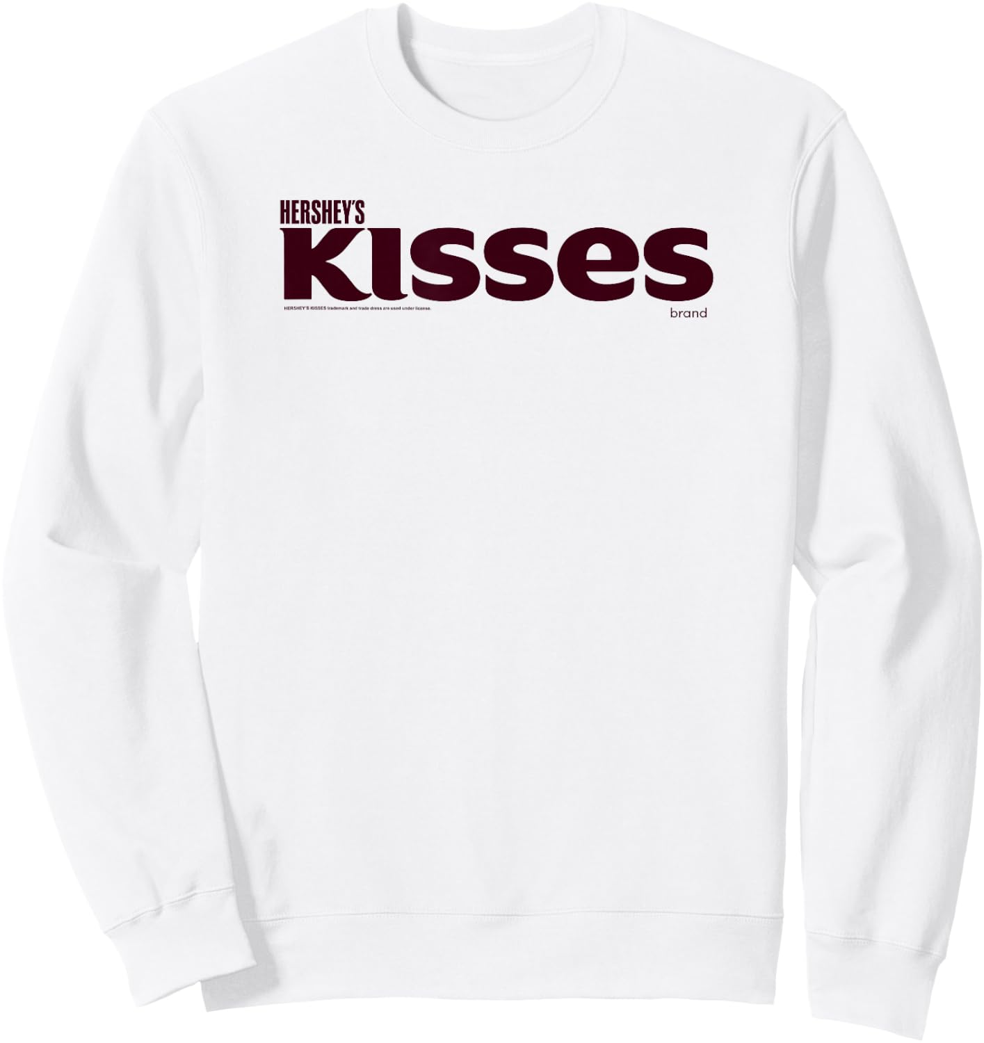 Hershey's Kisses Wordmark Centered Logo Sweatshirt - Sweatshirt | White