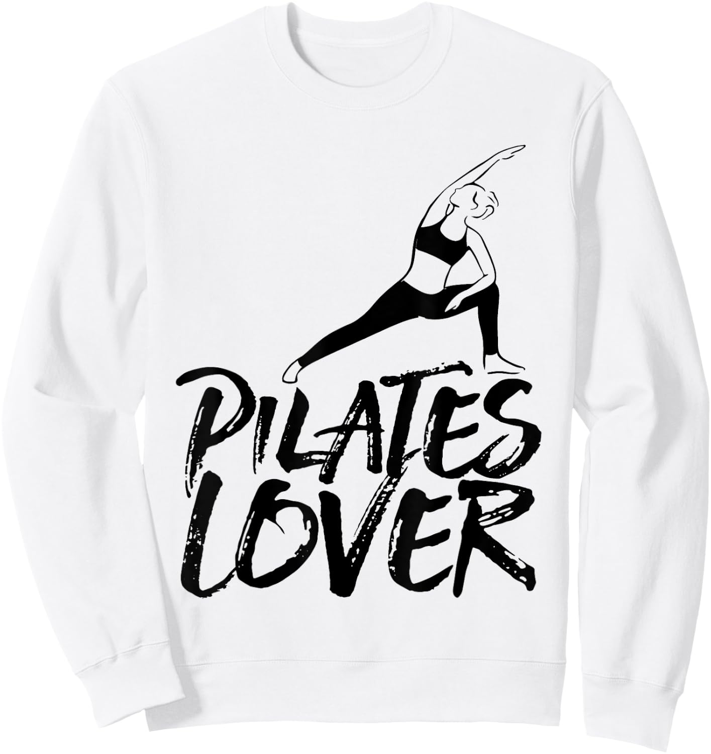 Pilates Lover Fitness Workout Training Sweatshirt - Sweatshirt | White