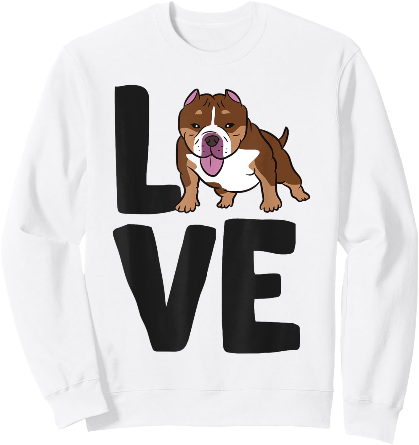 American Bully Owner I Love American Bully Dogs Sweatshirt - Sweatshirt | White