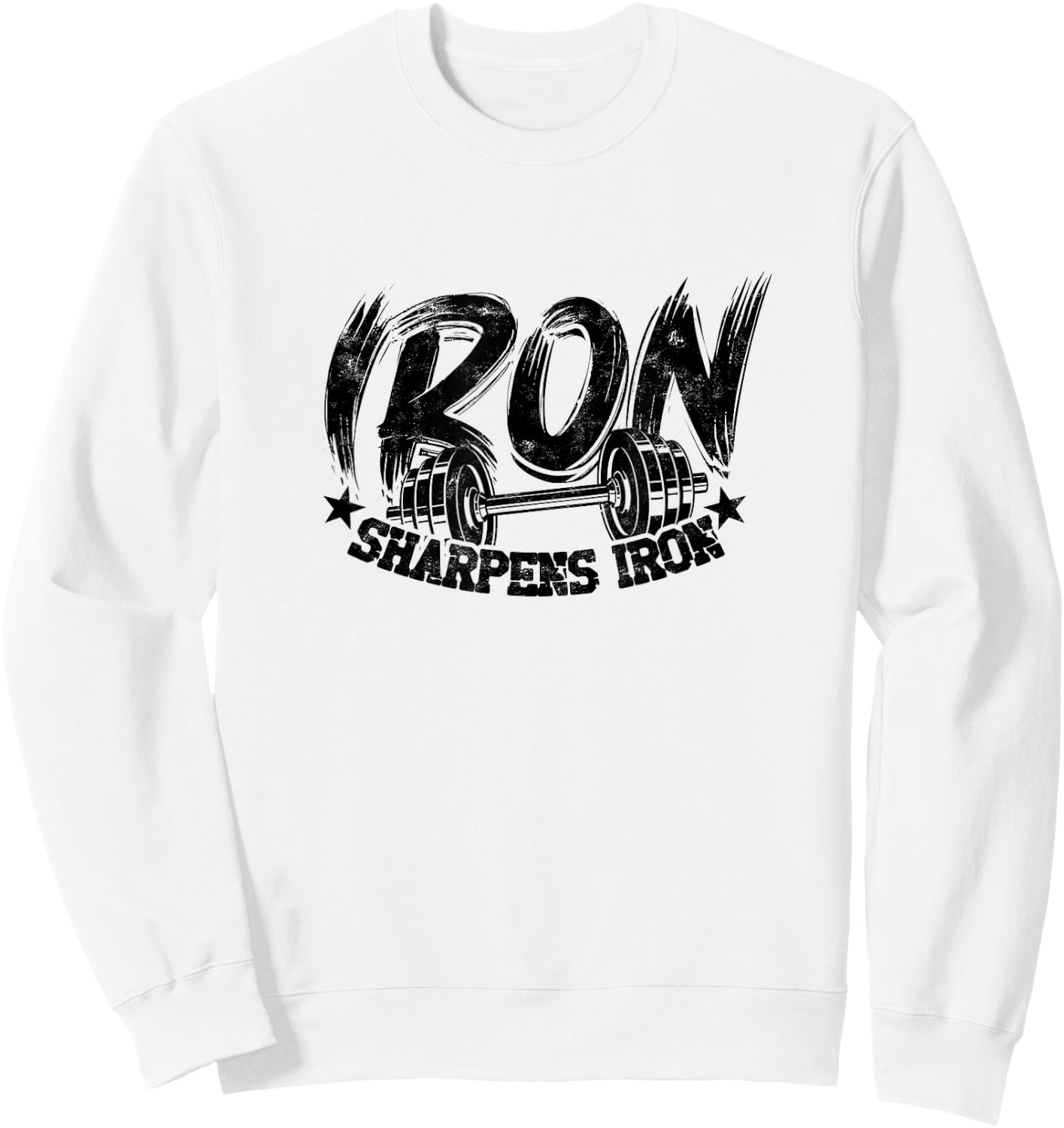 Iron sharpens iron - Muscle Sweatshirt - Sweatshirt | White