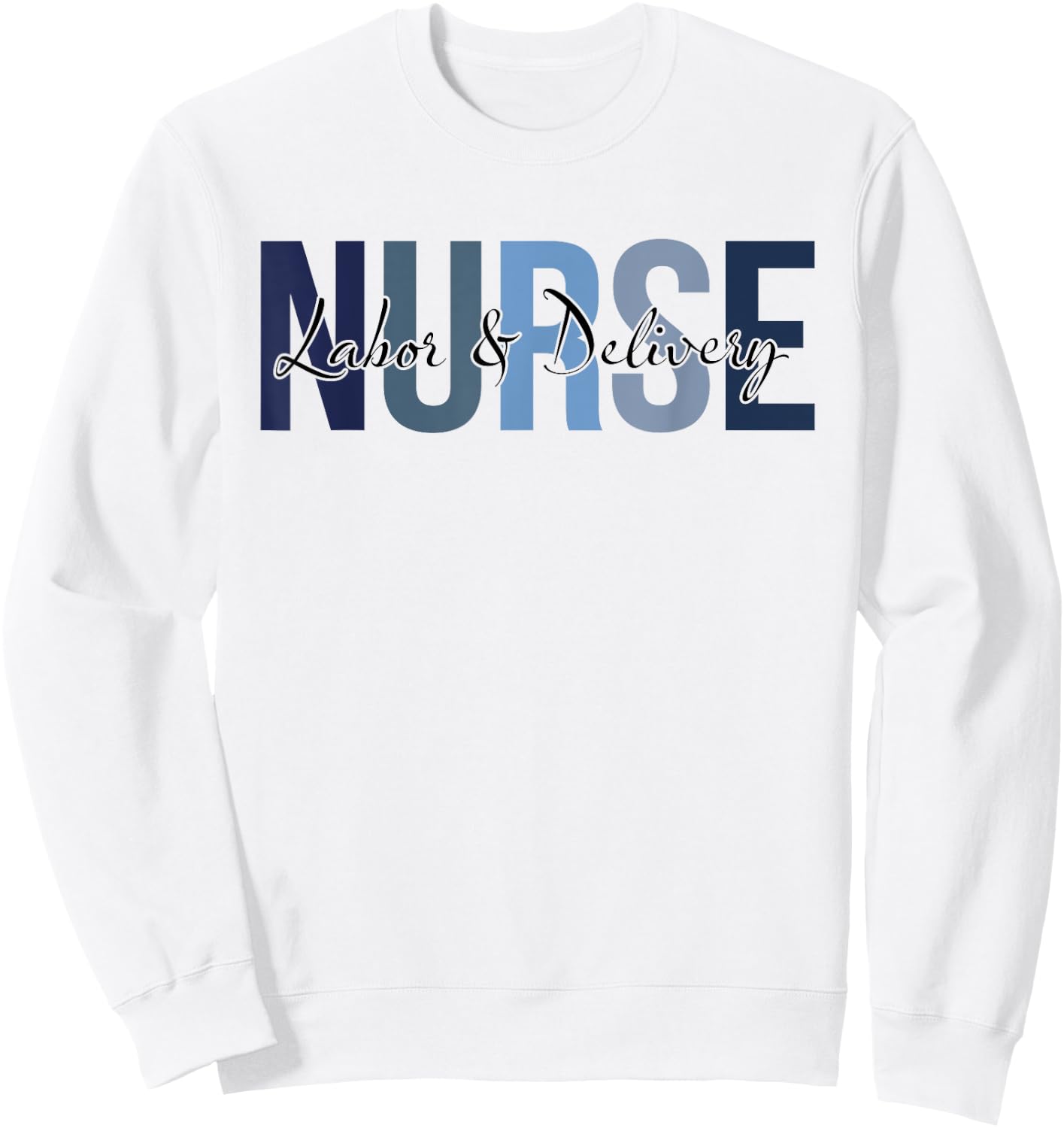 Retro Labor & Delivery Nurse Gifts Nursing Apparel Sweatshirt - Sweatshirt | White