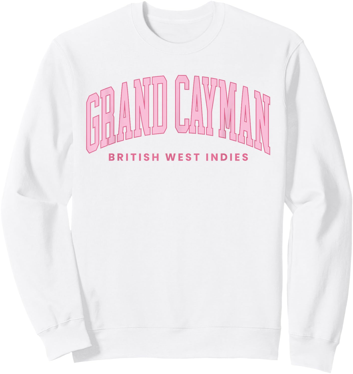 Grand Cayman Islands Summer Retro Preppy Throwback Sweatshirt - Sweatshirt | White