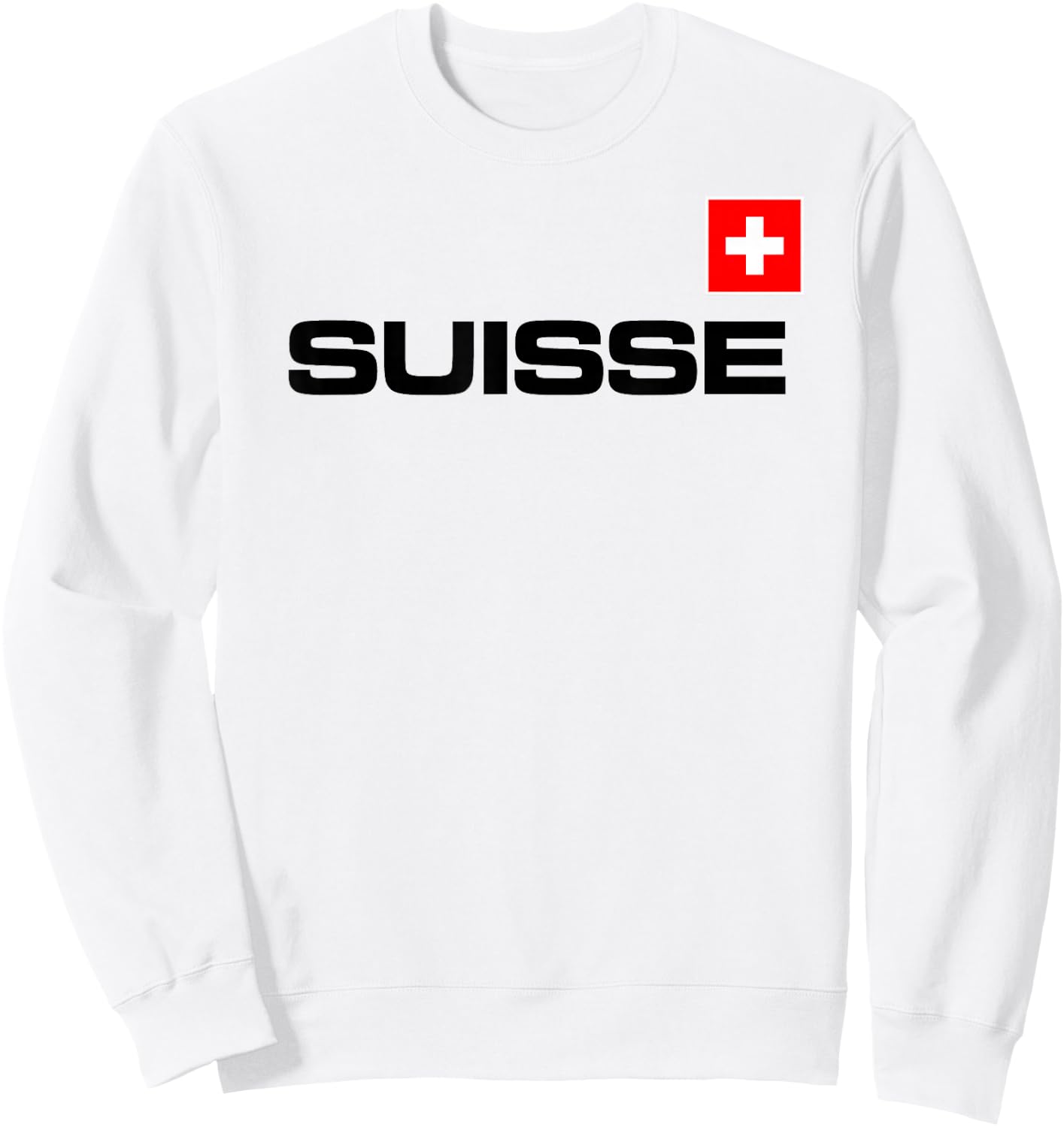 Switzerland Flag Suisse Athletic Games Sports Jersey Style. Sweatshirt - Sweatshirt | White