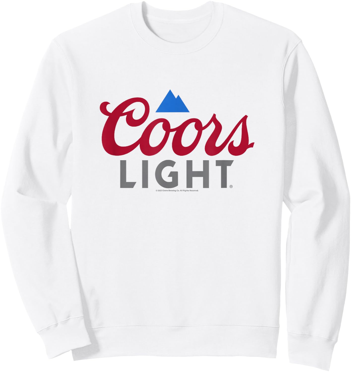 Coors Brewing Company Coors Light Classic Big Chest Logo Sweatshirt - Sweatshirt | White