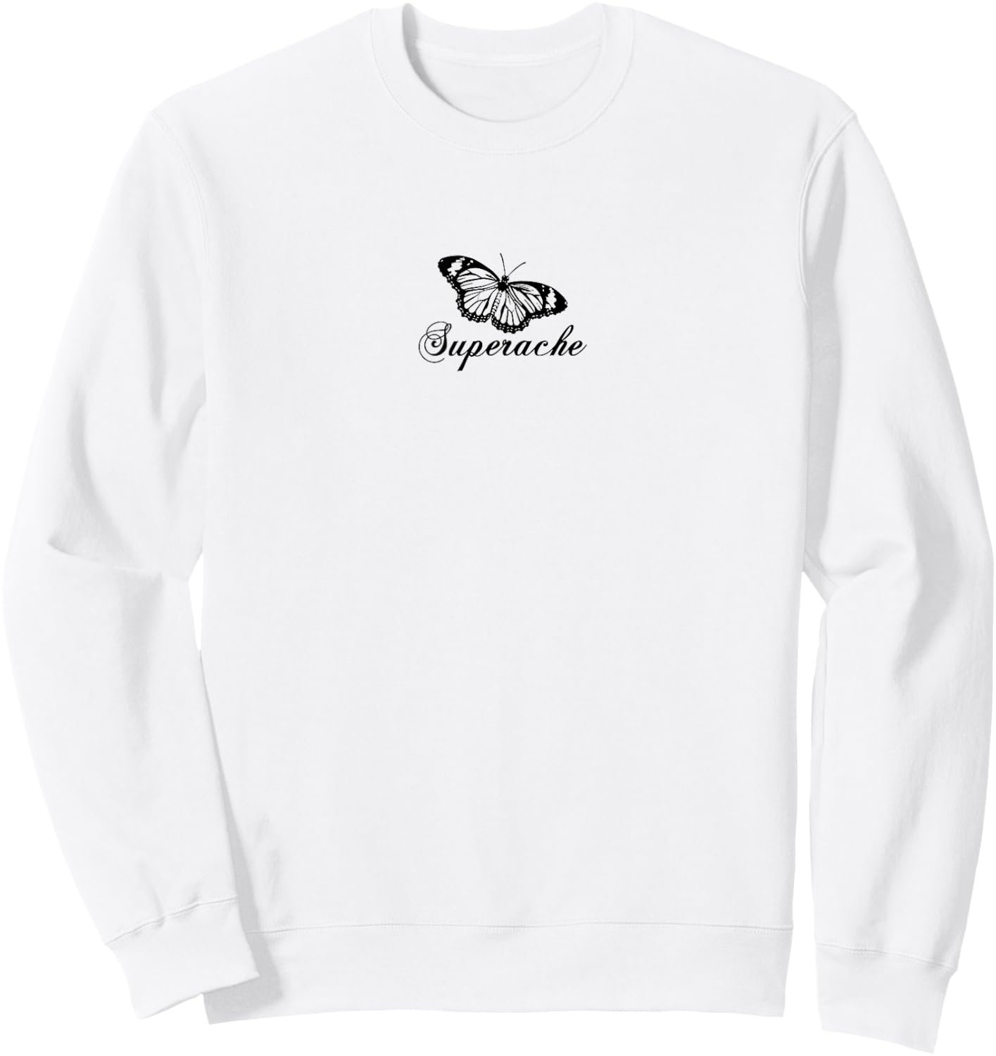 Official Conan Gray Superache Butterfly Pink Sweatshirt - Sweatshirt | White