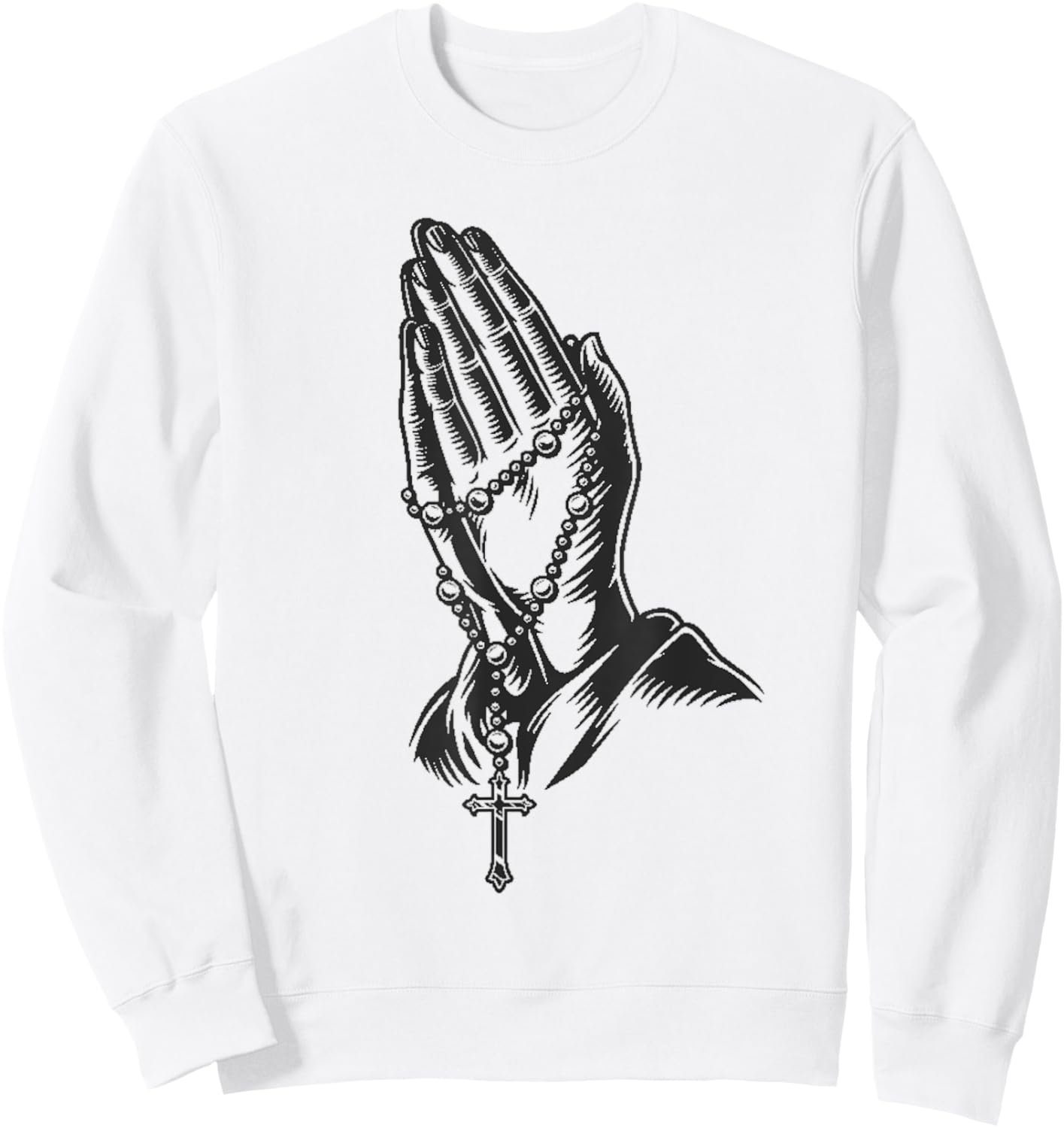 Praying hands Sweatshirt - Sweatshirt | White
