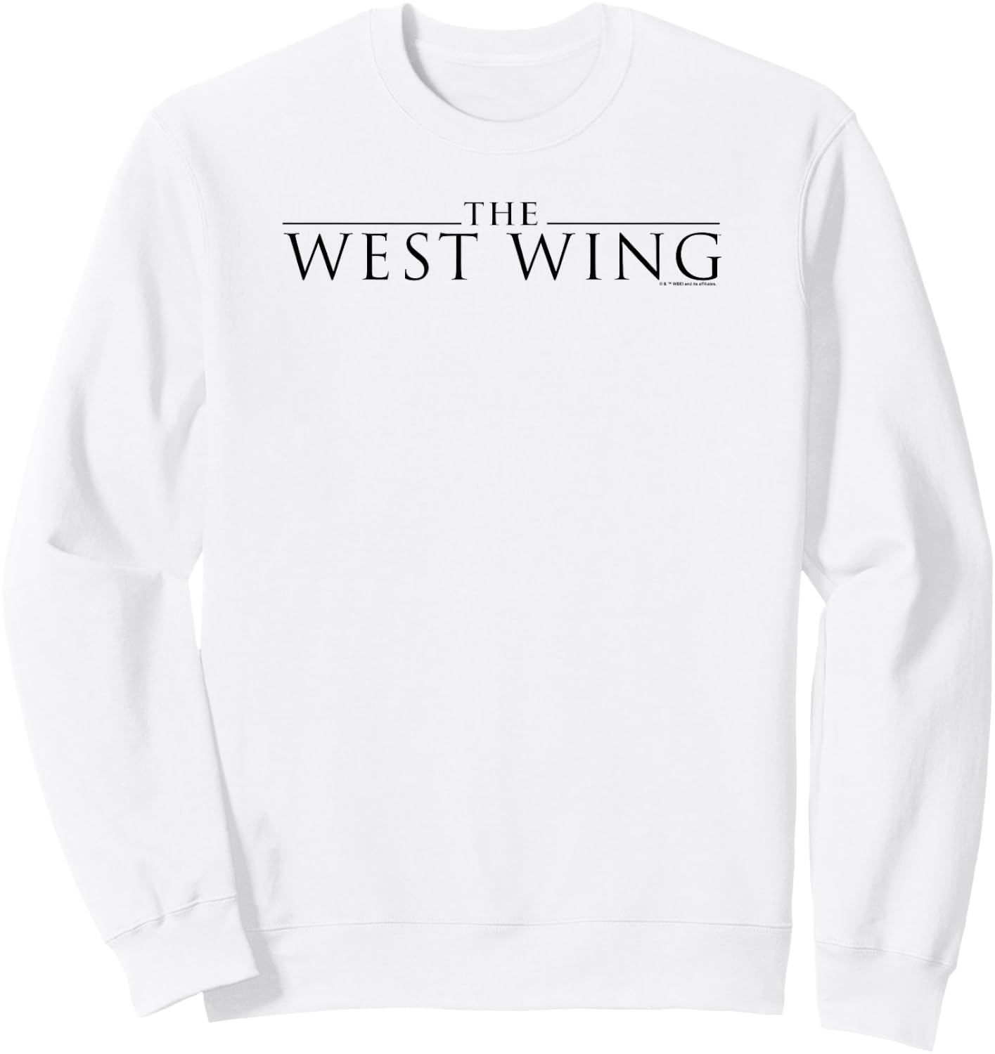 WB100 The West Wing Series Classic Text Logo Sweatshirt - Sweatshirt | White