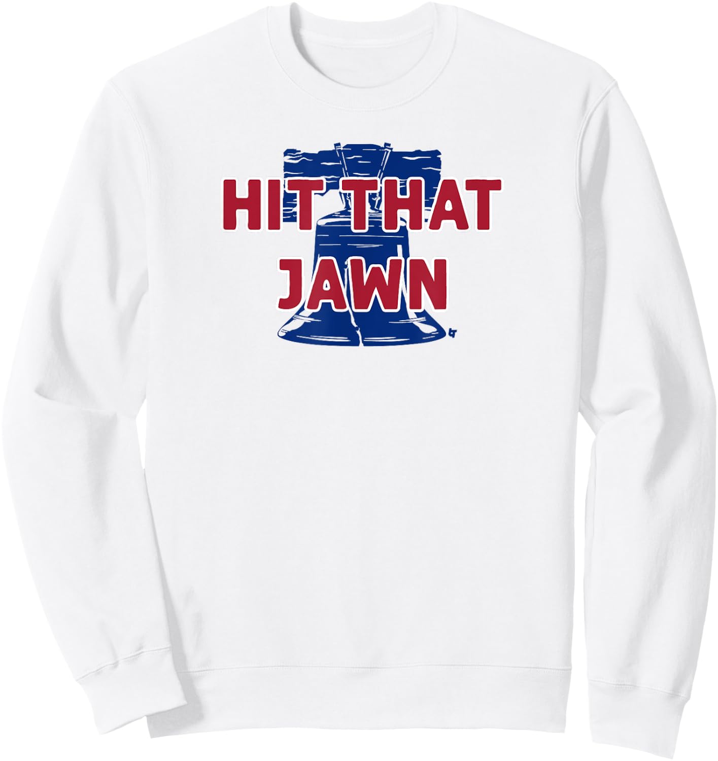 Hit That Jawn - Philadelphia Baseball Sweatshirt - Sweatshirt | White